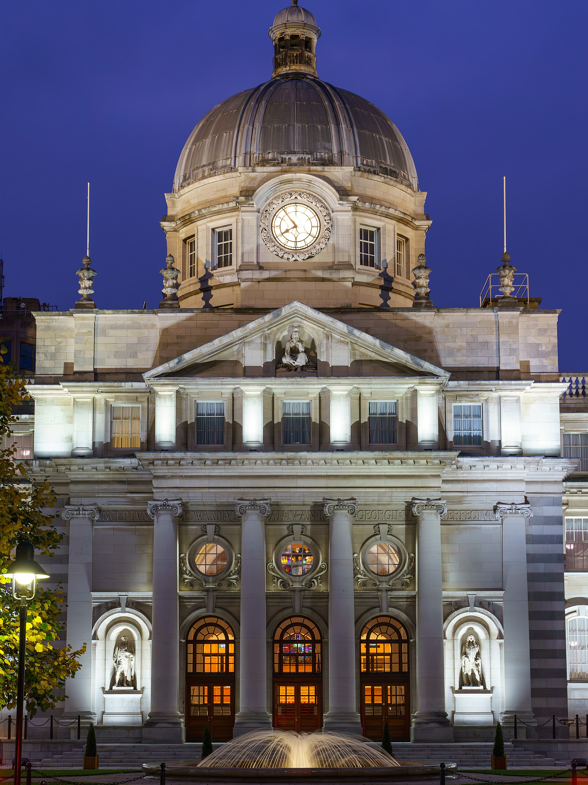 Institutional government building representing controlled public-facing assurance